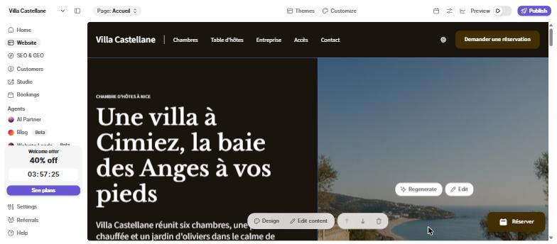 Durable : un site professionnel en trois minutes