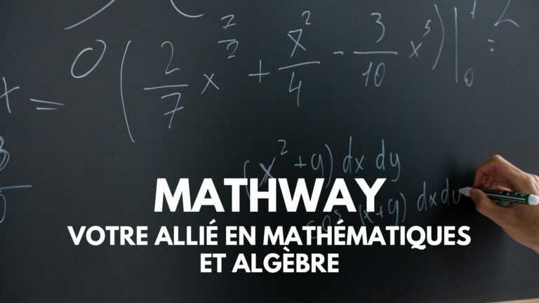 Mathway votre allié en mathématiques et algèbre