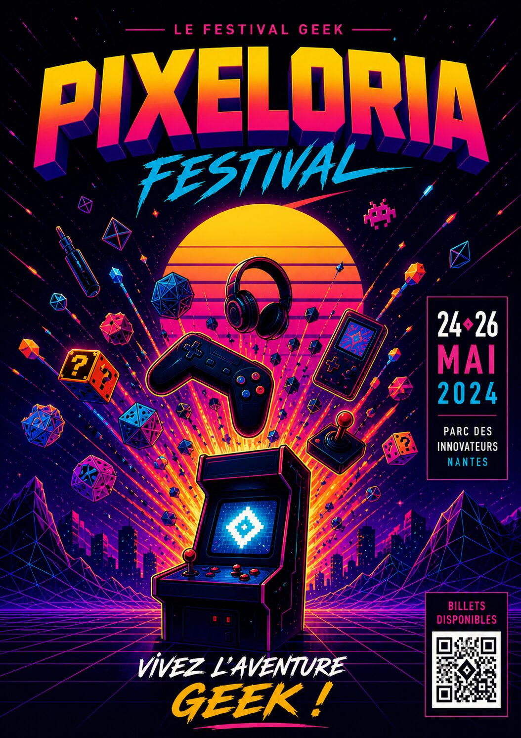 Affiche geek affinée après choix d’une direction