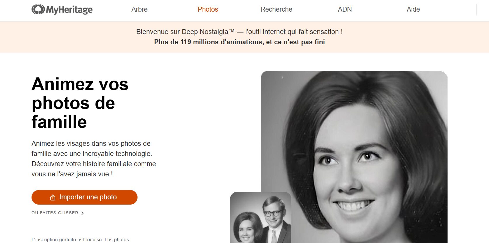 Deep Nostalgia : animer vos photos anciennes par IA