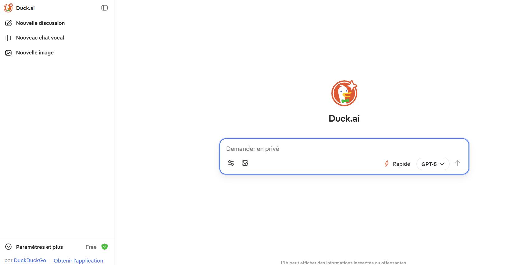 Duck.ai : les chatbots IA en mode privé par DuckDuckGo