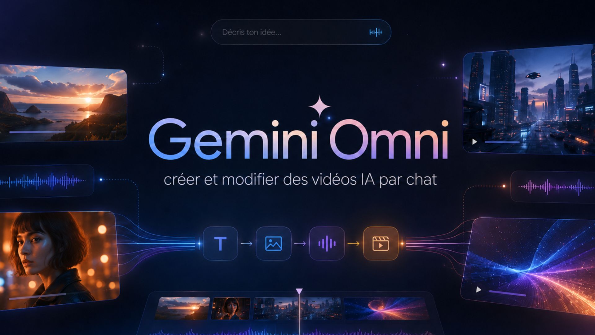 Gemini Omni : créer et modifier des vidéos IA à partir de tout