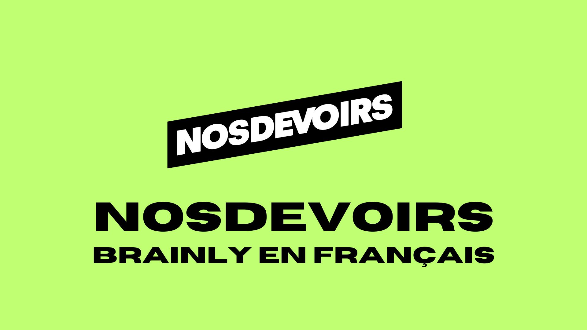 Nosdevoirs.fr : l&rsquo;aide aux devoirs par IA et communauté