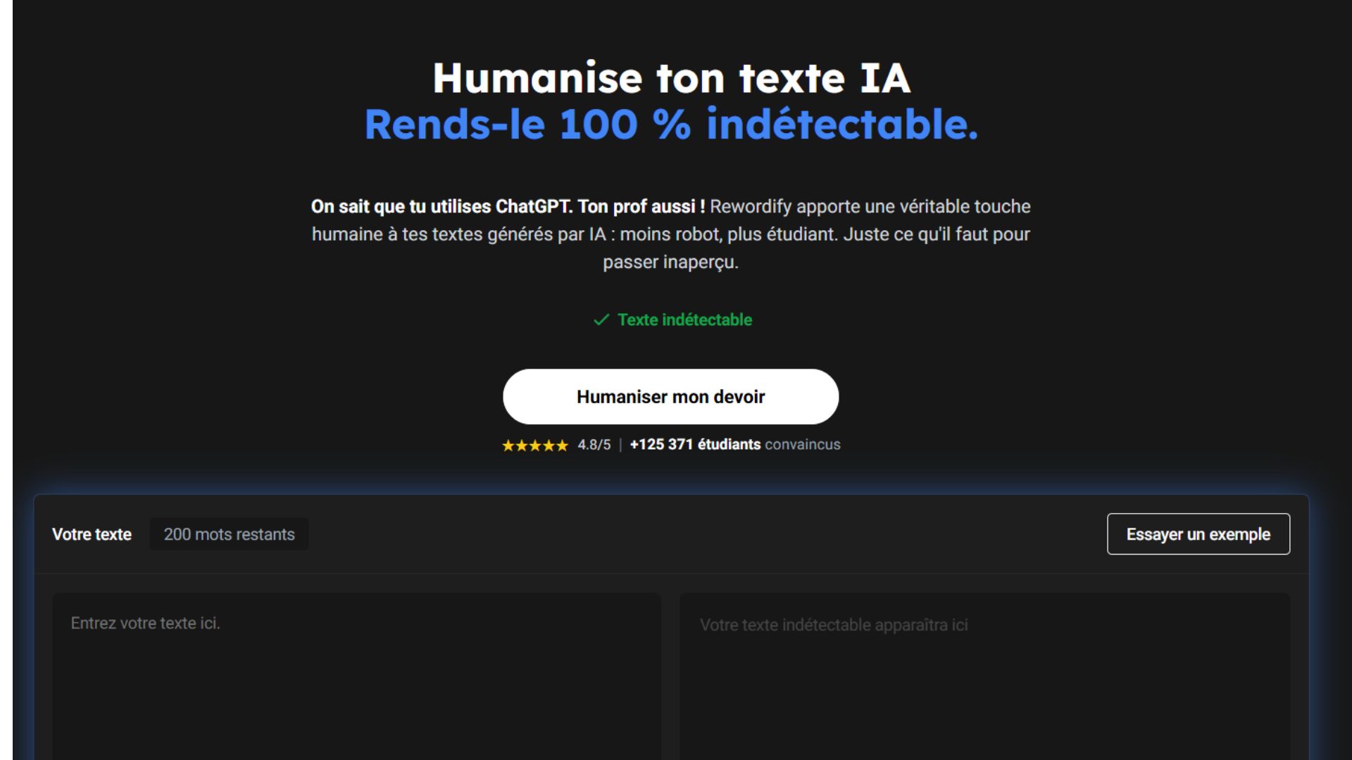 Rewordify : l&rsquo;humaniseur de texte IA