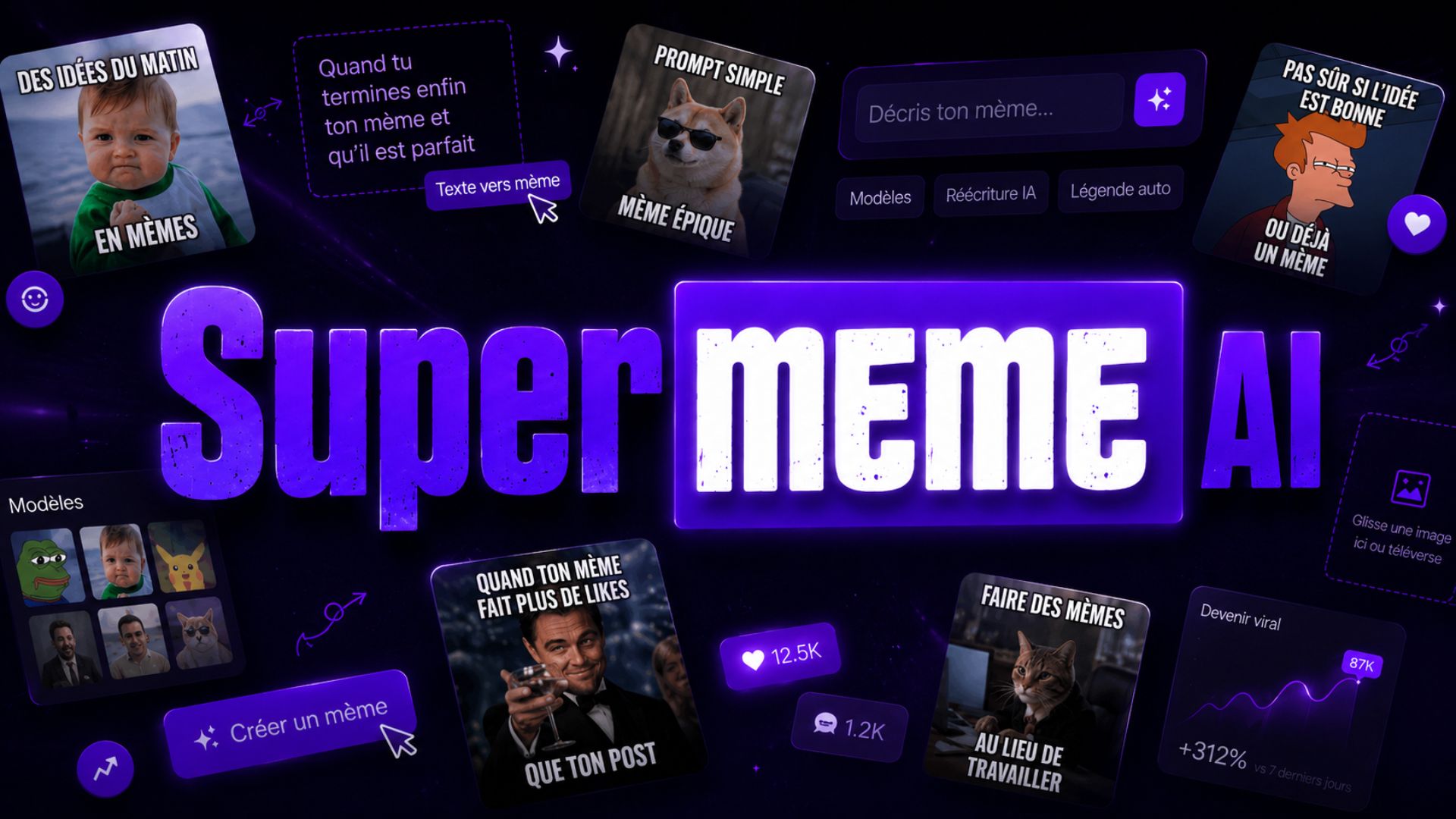 Supermeme AI : générateur de mèmes par IA