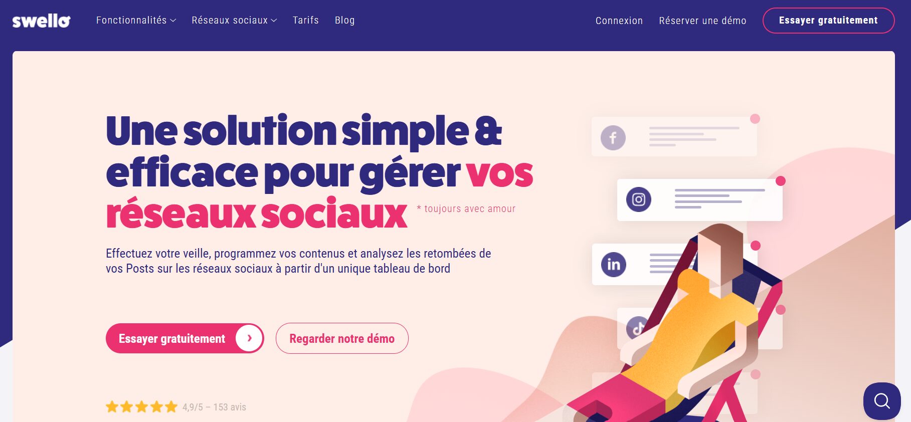 Swello : planification et veille pour les CM francophones