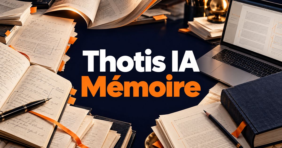 Thotis IA Mémoire : préparer et améliorer vos écrits universitaires