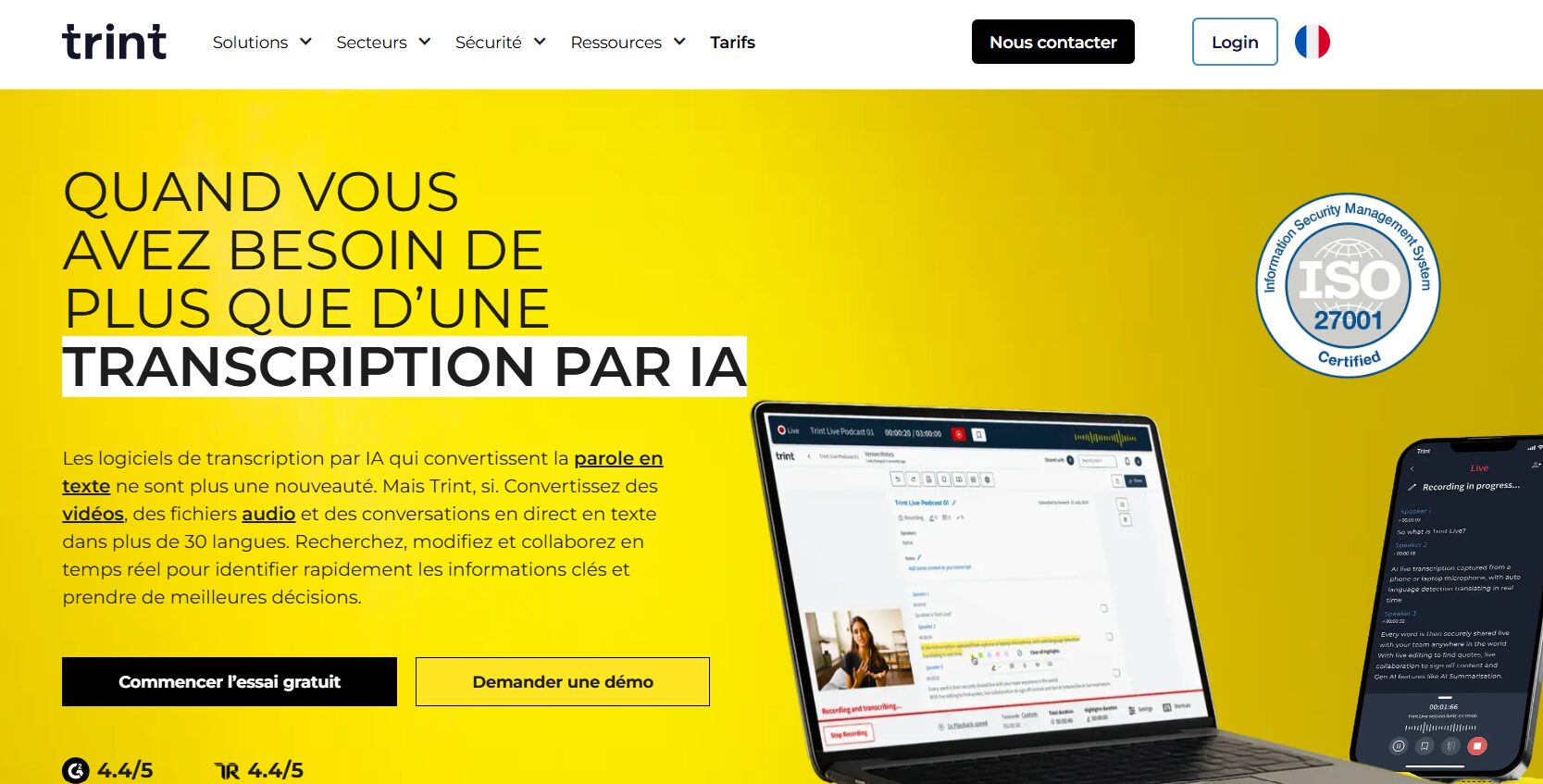 Trint : transcription collaborative pour les rédactions