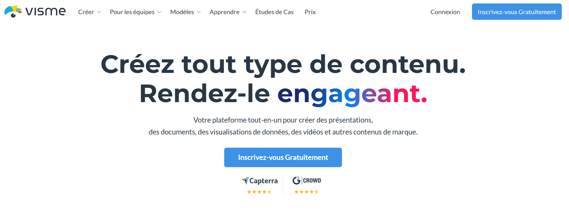 Visme : présentations IA interactives et data-driven