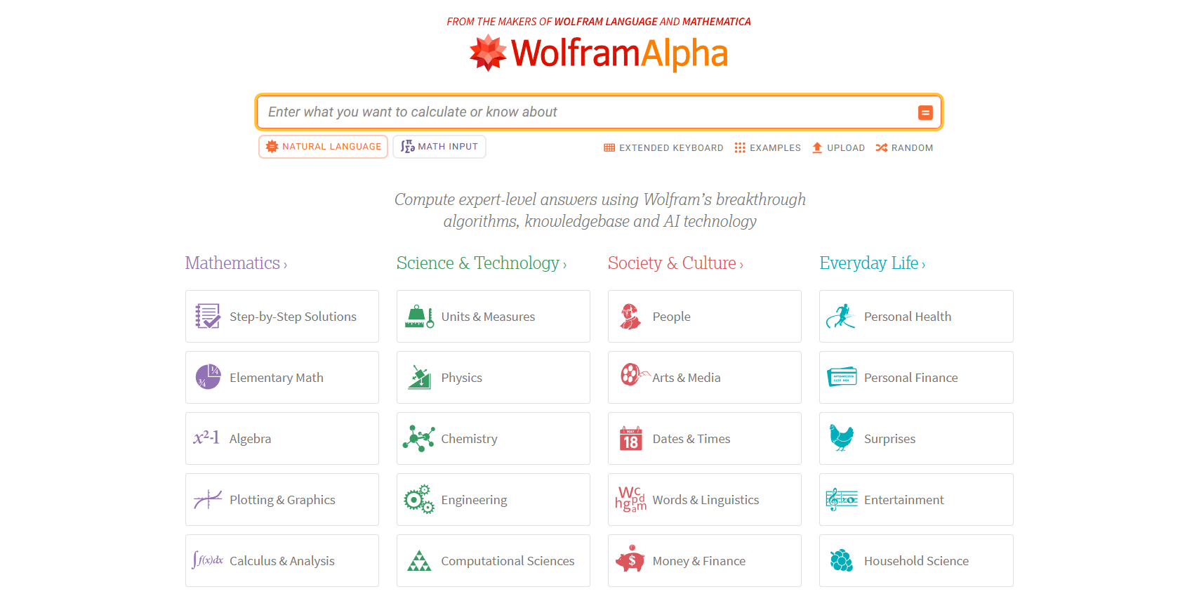 WolframAlpha : des réponses précises en maths et sciences