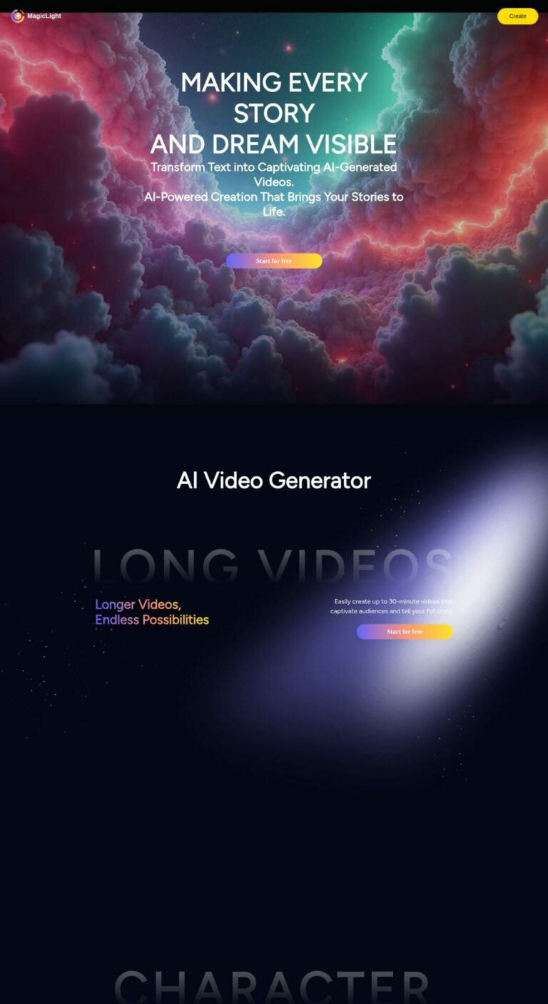 MagicLight vidéo longue