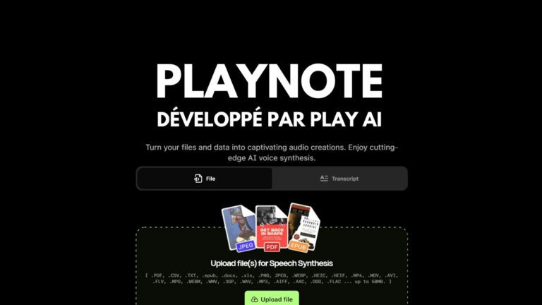 PlayNote : créer des podcasts à partir de fichiers texte, PDF ou vidéo