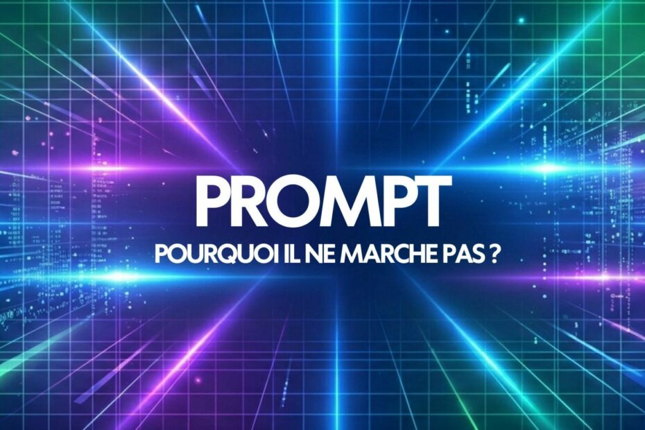 pourquoi mon prompt ne marche pas