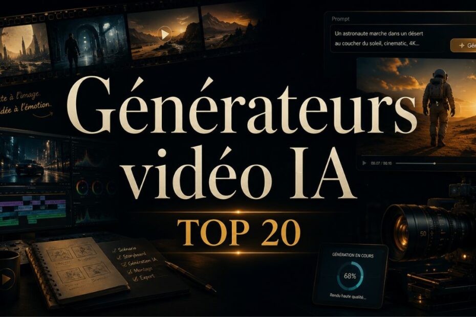 top 20 generateurs video ia